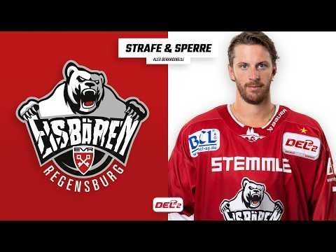 DEL2 | Alex Berardinelli receives a one-game suspension | Eisbären Regensburg