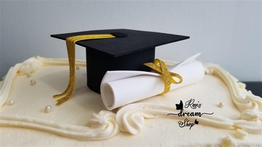 Graduation Cake Topper Class of 2026 Party Decorations, Graduation Cap and Diploma Cake Decor, Cake Decor, Grad Cap and Diploma, Grad 2026 - Etsy