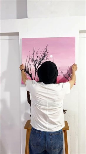 Decorative tree branch paintings that you can recognize at a glance. Come and try it,