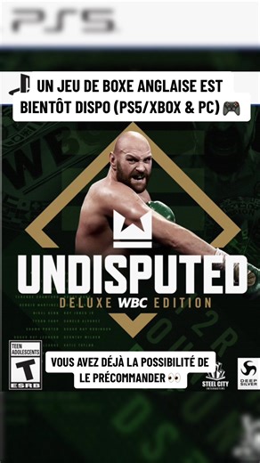 Boxe Anglaise: Précommandez le Nouveau Jeu PS5