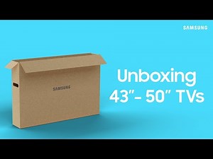 How to unbox your 2020 Samsung 43” – 50” TV | Samsung US