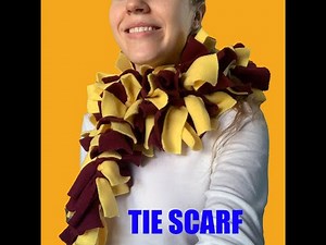 Learn How to Make a Knotted Scarf Using Fleece!