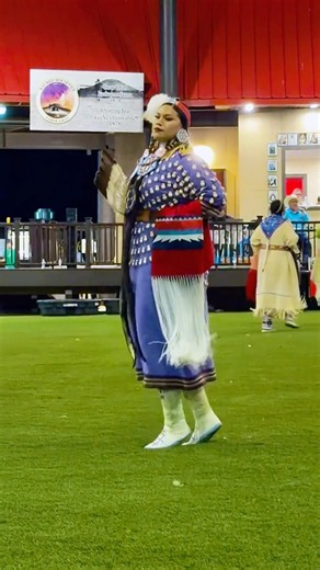Lady’s traditional dancer🪶💜 #indigenous #powwow #traditional #dance #beauty #culture #shorts