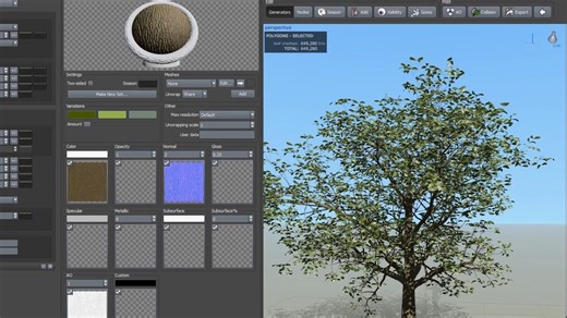 SpeedTree ！制作一棵树模型！