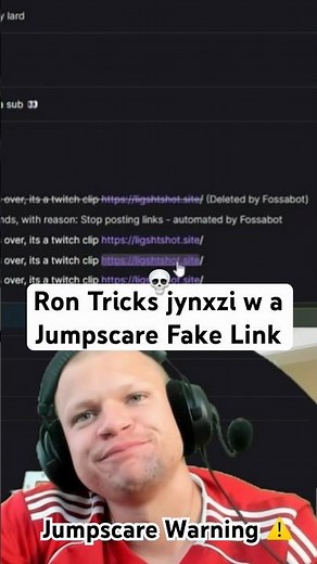 Jynxzi gets tricked into a Jumpscare⚠️😈😡 #jynxzi #stableronaldo #jumpscare #fake #link #trick