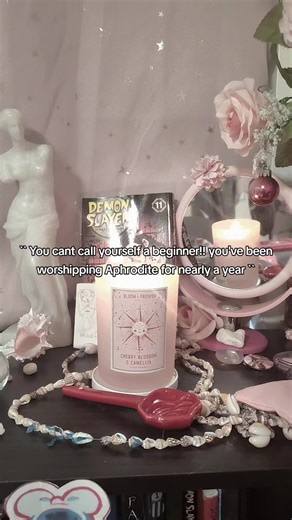 like broski I'm still learning stuff ... I'm new to worship I fear . . . #Aphrodite #helpol #hellenicpolythism #religon #alter using a filter btw .