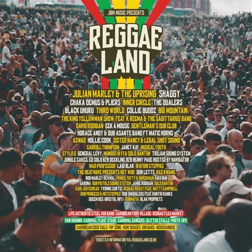 This Saturday, Trojan Sound System play Reggae Land in Milton Keynes. The line up is insane! We're playing Stage 2 between Collie Budz and Inner Circle in the Bowl. We're bringing some serious love and bass! Run come celebrate with us. More love, more life! https://reggaeland.co.uk/ | Trojan Sound System