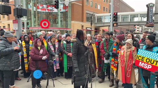 🚨 HAPPENING NOW: In light of Target’s ongoing silence and inaction, roughly 100 Minnesota clergy are at the Target headquarters in downtown Minneapolis on to deliver a set of demands directly to the current sitting CEO, Brian Cornell, as well as deliver a letter signed by fellow clergy across the nation calling on Target to stand up for what’s right. On Thursday, January 8, 2026, Customs and Border Patrol agents assaulted and detained two U.S. citizens working at the Target in Richfield, MN. Si