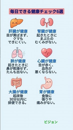 毎日できる健康チェック6選