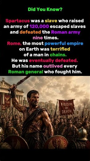 Spartacus: The Slave Who Terrified Rome. #history #rome #spartacus