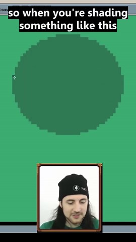 How to draw a round pixel art tree
