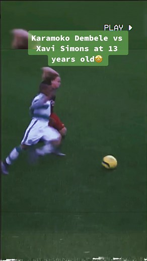 Karamoko Dembele vs Xavi Simons at 13 years old🤩