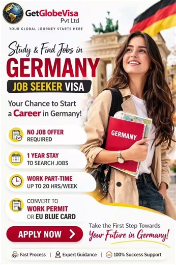 Germany Job Seeker Visa 2026 | Study & Work Opportunities in Germany | GetGlobeVisa #jobseekervisa