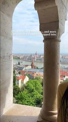 The view from the Fisherman’s Bastion ✨ #gemdiariestravel #budapest #fishermansbastion