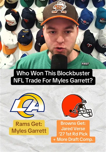 Who won this blockbuster NFL trade between the Los Angeles Rams and Cleveland Browns for Myles Garrett? #browns #rams #nfldraft #nflnews #reaction