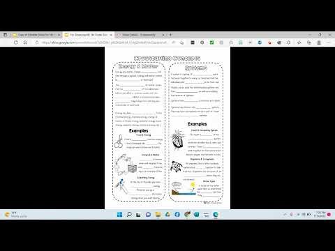 5th Grade Interactive Science Notebook Set Up NGSS