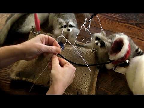 How To Needle Felt Animals: Raccoon 1 by Sarafina Fiber Art