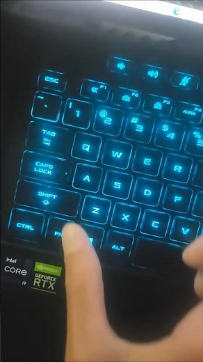 How to turn on/off Backlit Keyboard on Asus Laptop #shorts