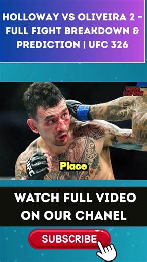 Holloway vs Oliveira 2 – Full Fight Breakdown & Prediction | UFC 326 PART 4