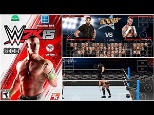 WWE 2K15 On Android Winlaitor 10.0 Emulador Oficial Seth Rollins Vs. CM Punk Gameplay Full Match