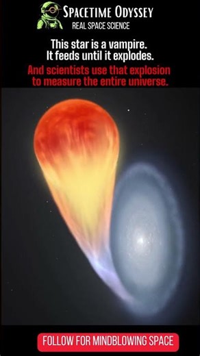 This Star Steals from Its Companion Until Kaboom #astronomy #shorts