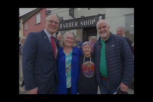 President of the Gaelic Athletic Association, Jarlath Burns spoke with Hannah Dunford from Moy Davitts GAA club about Inclusive Sport for All at the Dr Michael Loftus Memorabilia Exhibition Launch today in Crossmolina. The exhibition remains open from the 25 May to 11th June. | Mayo GAA