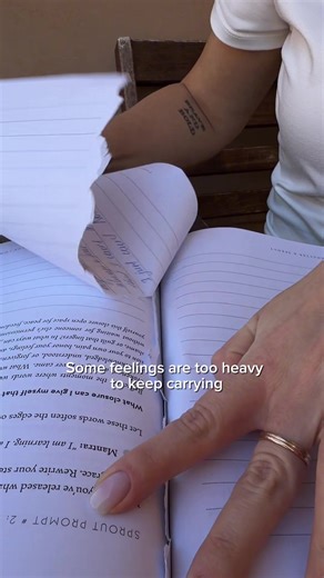 Shatter & Sprout is a Guided Self Reflection and Wellness Journal 📝 Transforms traditional journaling into a therapeutic experience that feels like therapy, but with the added power of literally releasing what no longer serves you… @enso sensory