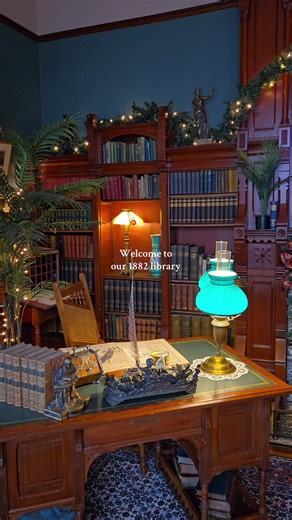 Step into our Victorian library here at Hearthstone! With our “Naturally Yours” Christmas decor, it’s especially magical this time of year! We hope to see you soon for a tour! Book on our website, hearthstonemuseum.org Hearthstone Historic House Museum 625 W Prospect Avenue, Appleton, WI 54911