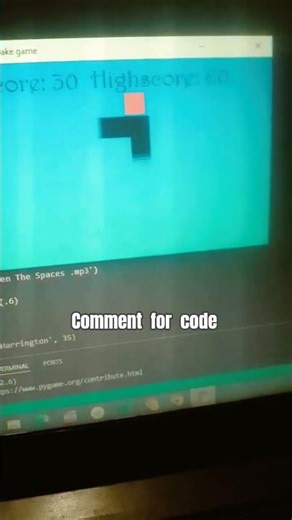snake game using python #coding #cs#python #code #game#programming