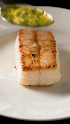 Lemon Garlic Butter Cod 🍋🐟 Bright, Silky & Gourmet || #gourmetrecipe #seafood