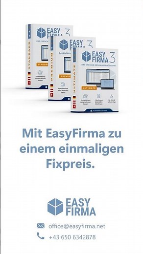 Die einfache Rechnungssoftware zum Fixpreis – EasyFirma 3