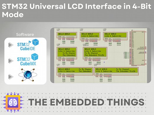 STM32 Universal LCD Interface in 4-Bit Mode