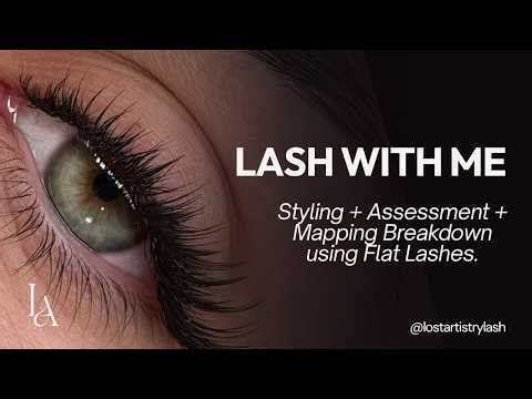 Hybrid + Flat Lash Mapping & Styling Breakdown on Almond Eye Shape | Eyelash Extension Assessment