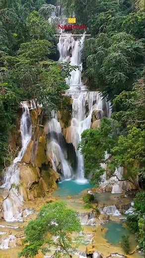 🇱🇦 Kuang Si Falls – The Natural Wonder of Northern Laos