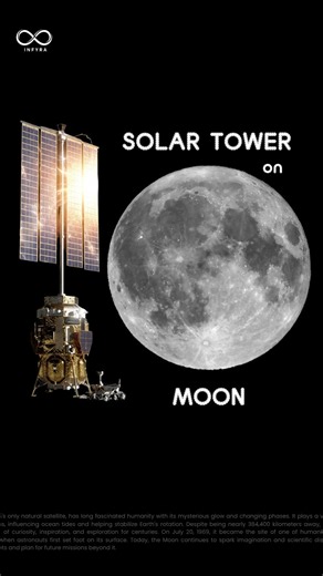 Solar Tower on Moon 🌙