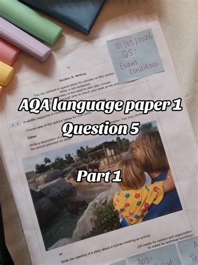 AQA Language Paper 1 Question 5 Guidance