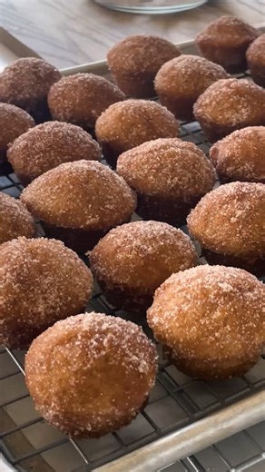 46K views · 544 reactions | BakeWith.Us/AppleCiderDoughnutHoles These have more apple flavor than the cider doughnuts you'd eat at an orchard. That's because they're dunked in tart, cider-spiked butter after they're baked, then tossed around in spiced sugar! | King Arthur Baking Company | Facebook