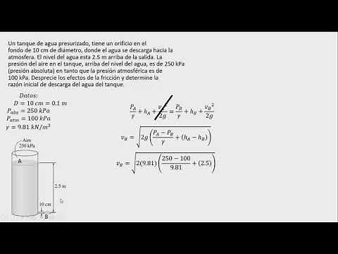 Bernoulli's Equation — An easy-to-solve and well-explained exercise || Fluid Mechanics.