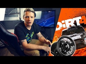 Thrustmaster T-GT Lenkrad in DIRT 4 PS4 Pro Review / RaceRoom RR3055 Rennsitz