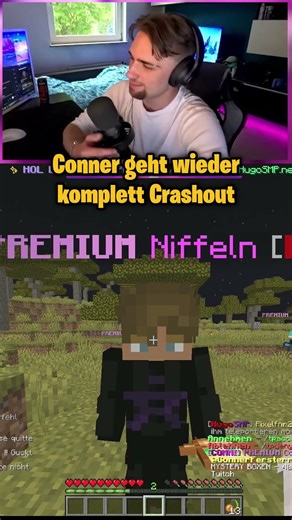 Conner geht schon wieder Crashout #hugosmp #minecraft #stream #streamer #live #fyp #viral #media