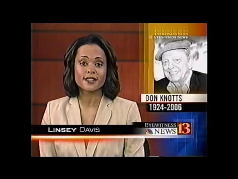 WTHR Channel 13 News Broadcast - Death of Don Knotts