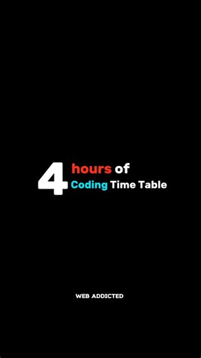Rahul vaishnav 🧿 on Instagram: "4-Hour Coding Time Table 📩.. 📌 Session 1: Learn & Understand (1 Hour 30 Min) Purpose: Gain new knowledge and build a strong foundation. ✅ 1 hr - Learn new topics (watch tutorials, read docs, take notes). ✅ 30 min Apply concepts with small hands-on exercises. ✔️ Break: 15 min (Stretch, relax, and refresh! 📌 Session 2: Practice & Challenge Yourself (1 Hour 30 Min) 🔥 Purpose: Reinforce learning through active problem-solving. 😊 ✅ 1 hr - Solve coding challenges 