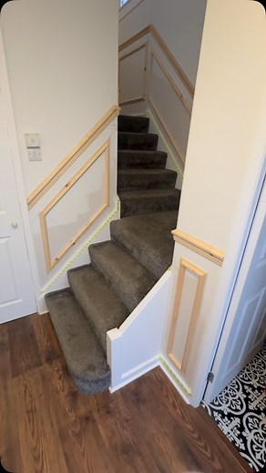 17K views · 2.3K reactions | HALF HEIGHT PANELLING INSTALL #half #height #panel #interior #home #improvement #stair #bespoke #joinerydesign #fyp #fy #for #foryou #foryoupage #explore #explorepage #instagood #instalike #instdaily #dewalt #dewaltpartner | Precision Joinery & Carpentry | Facebook