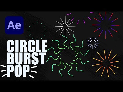 Create this Easy Circle Burst Pop Effect using only One Layer in After Effects