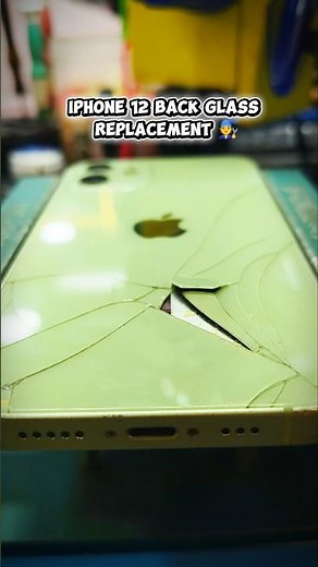 iPhone 12 🔙 glass replacement 🧑‍🔧 #viralvideo #smartphone #youtubeshorts #repair #shots