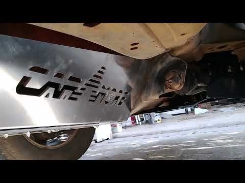 Installing a catalytic converter shield on a 2nd gen. Tacoma