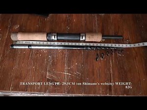 Shimano S.T.C. Mini-Tele Spinning rod Review STCMTS18L 1.8m 3-14g Travel fishing rod