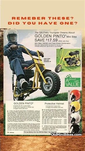 The JC Penney Golden Pinto minibike is a true gem from the 1970s!