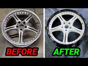 Powder Coating & Restoring Two Piece Wheels!