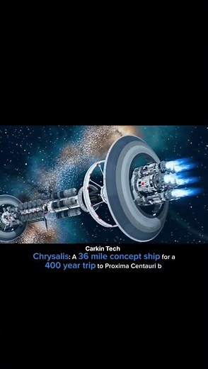 🚀 Chrysalis: A 36 Mile Mega Starship for a 400-Year Journey to Proxima Centauri b 🌌